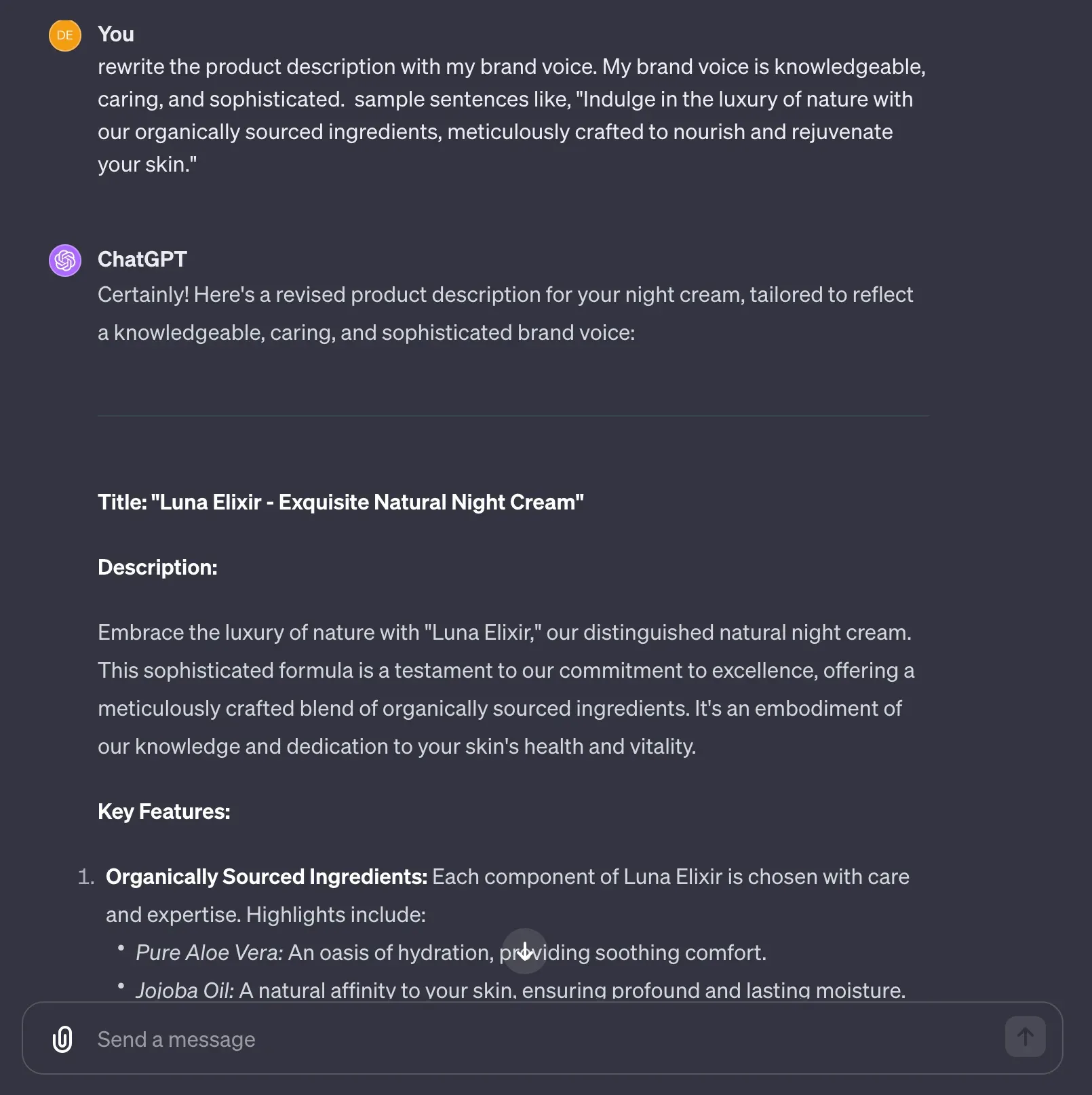 Cómo crear descripciones de productos con ChatGPT