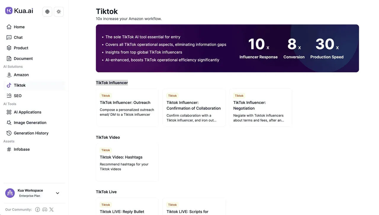 AI powered tiktok toolbox | kua.ai