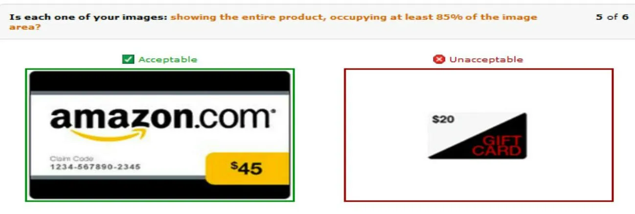 Guía de estilo para vender en Amazon por categorías: tarjetas de regalo
