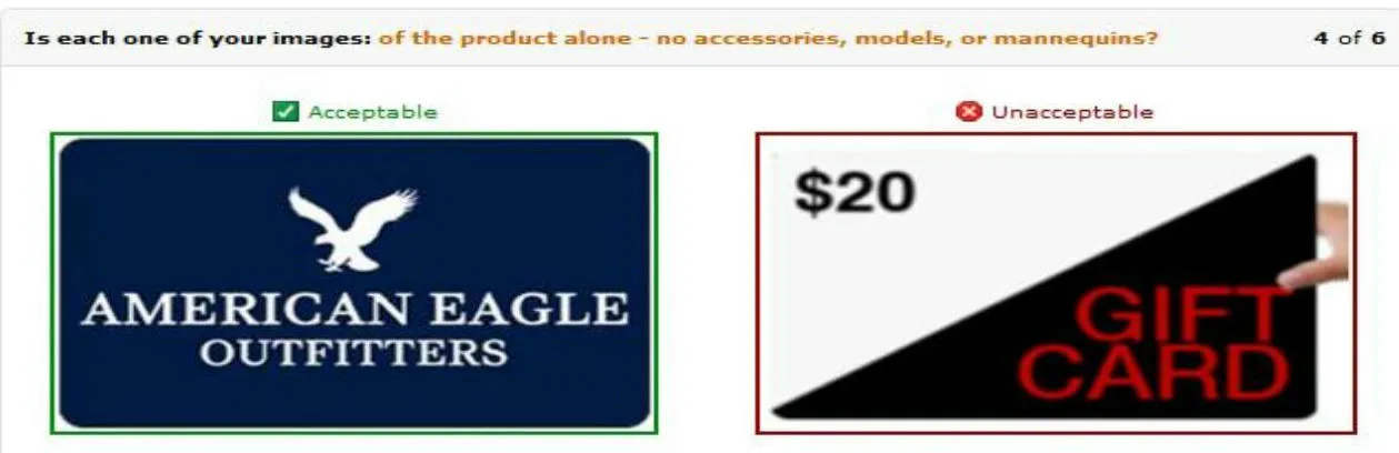 Guía de estilo para vender en Amazon por categorías: tarjetas de regalo