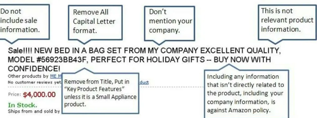Guide de style de la catégorie Vendre sur Amazon : Éclairage