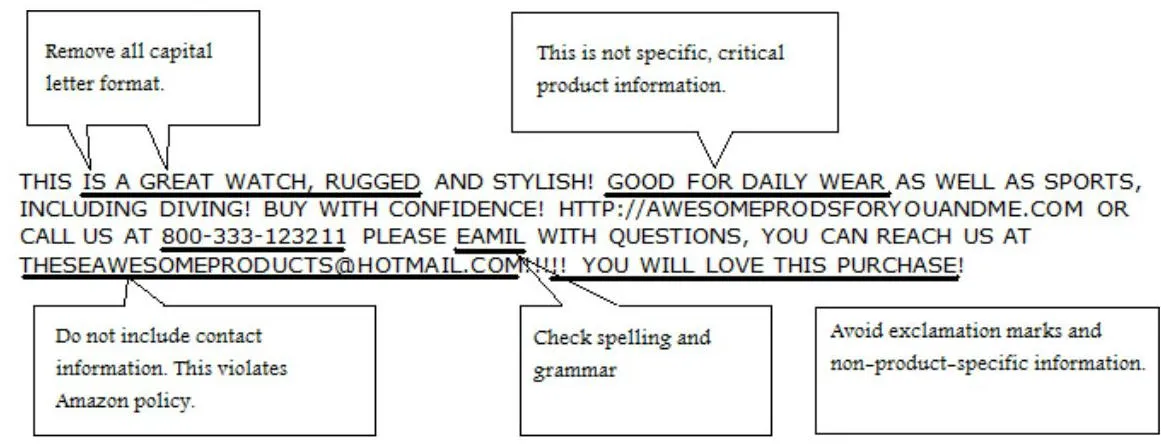 Selling on Amazon Category Style Guide: Watches