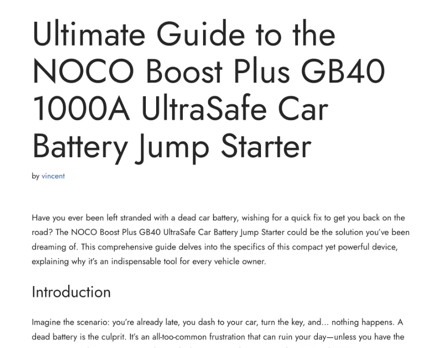 product review blog examples